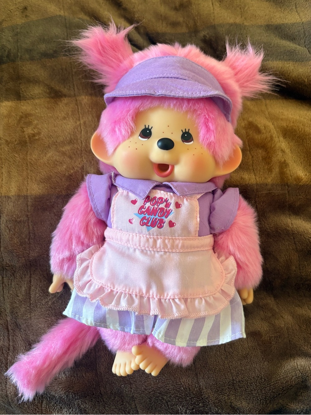 pop n candy club pink monchhichi doll